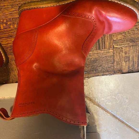 Genuine Red Hasbeens Short Wedge boot size 41 EUC - Picture 5 of 7